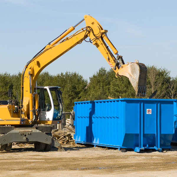 are there any restrictions on where a residential dumpster can be placed in Harmans